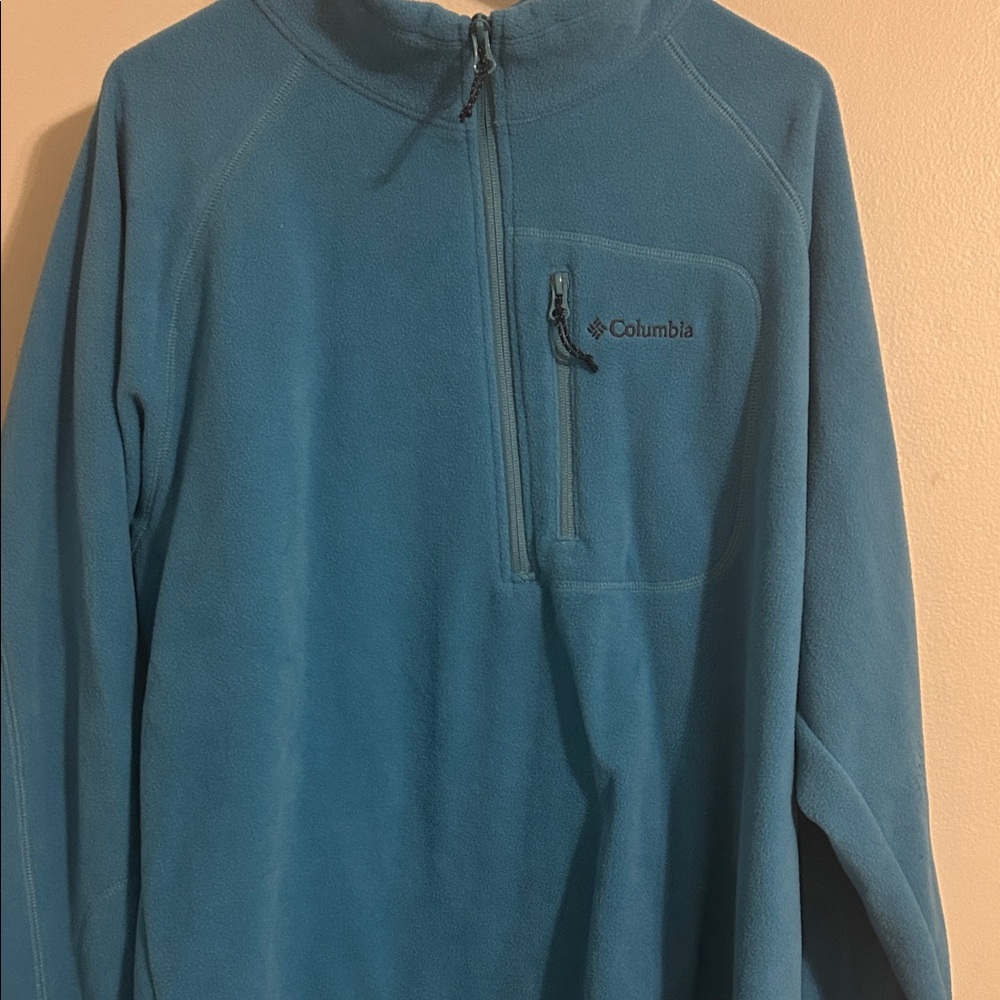 Columbia Sky Blue Half-Zip Fleece